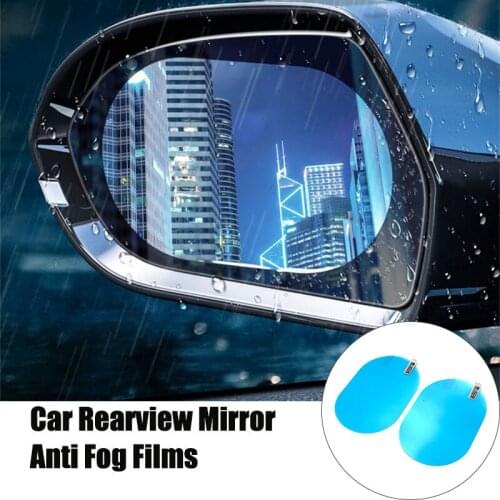 2pcs Car Mirror Anti-Fog Water film For Honda Brio CLARITY HR-V VEZEL Passport Pilot CR-Z NSX Ridgeline