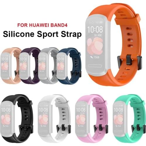 Silicone Wrist Strap For Huawei Band 4 Sport Strap Bracelet smart watch Band Wristband For Huawei Band4 Smart Accessories