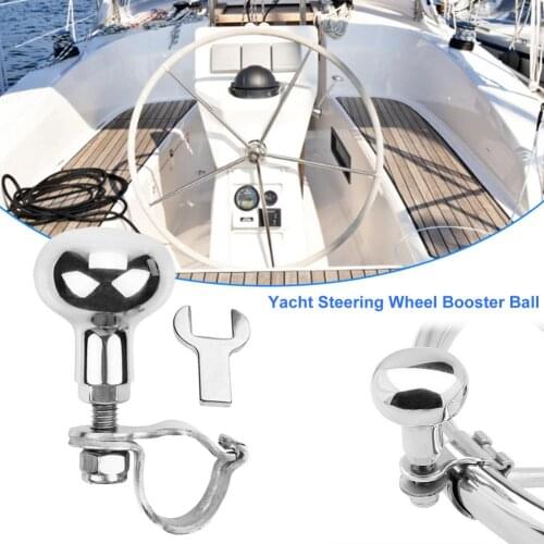 Handles Boat Marine Yacht 316 Stainless Steel Steering Wheel Knob Auxiliary Boosters Ball Handle Boat Yacht Accessories
