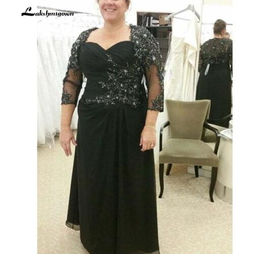 Sexy Illusion Lace Appliques Mother Dress Beaded Evening Dress Mother of the bride Dresses For Wedding