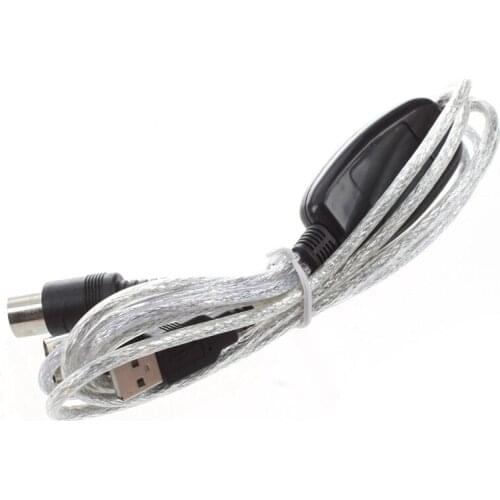 Semoic USB IN-OUT MIDI Cable Converter PC to Music Keyboard Adapter Cord