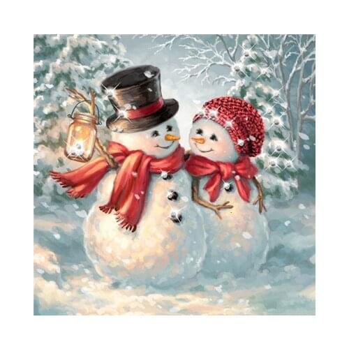 Snowman, diamond cross embroidery, 5D square/round diamond painting, diamond mosaic, home decoration, Christmas gifts, New Year