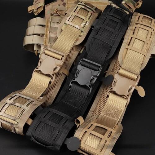 Outdoor Tactical Waist Belt Water Resistant Adjustable Training Waistband Support For Molle System