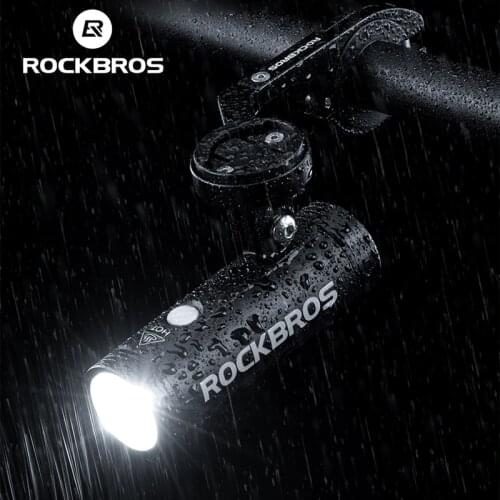 ROCKBROS USB Bicycle Front Light 400LM Charing LED Bike Light Hoisting Headlights Multifunctional Holder Powerful Flashlight