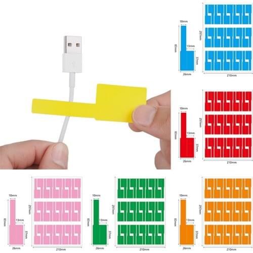 Waterproof Oil-proof and Tear-proof Self-adhesive Sticker Cable Label A4 Color Handwritten Printing Paper P Type Label