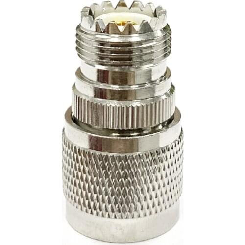 1pc N Male Plug to UHF Female Jack RF Coax Adapter convertor Straight Nickelplated NEW wholesale