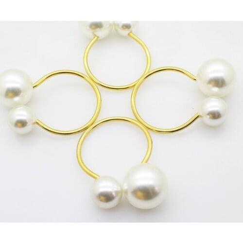 10/PCSGolden pearl napkin ring napkin ring western restaurant accessories accessories