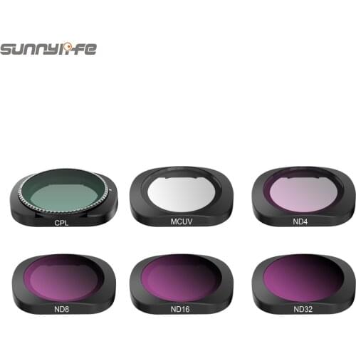 3/4/6 Pcs Sunnylife FIMI PALM /2 MCUV CPL ND ND4 ND8 ND16 ND32 Lens Filter Set For FIMI PALM2 Gimbal Camera Accessories