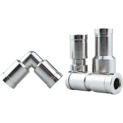 4mm 6mm 8mm 10mm 12mm 14mm 16mm Brass Straight Elbow One Touch Air Pneumatic Fitting Quick Connector