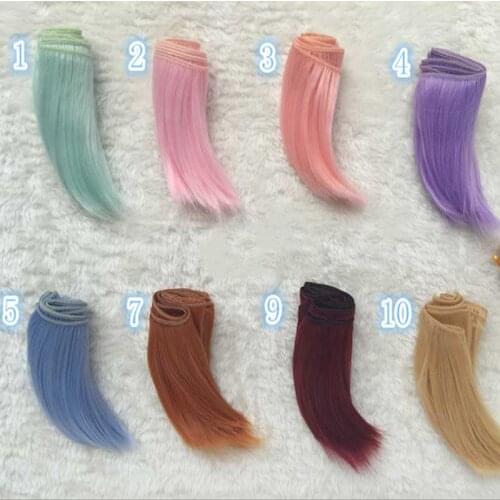 1PCS Bjd Wig Accessories 10cm Synthetic Hair For Doll Wigs DIY