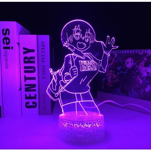Anime Uzaki Chan Wants To Hang Out 3D White Base Nightlight for Bedroom Decor Night Light Birthday Gift Manga LED Table Light