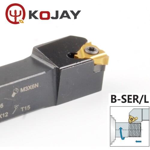 B-SER1212H16 SER1414H16 SER1616H16 SER2020K16 External Thread turning Tools Lathe Cutter Carbide inserts CNC Holder