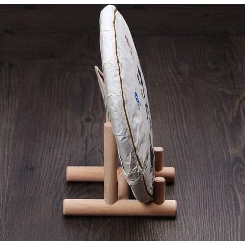 Wooden Tea Tray Cake Holder Stent Table Plate Shelf Photo Frame Rack Shop Counter Display Exhibition Kitchen Organizer R7UB