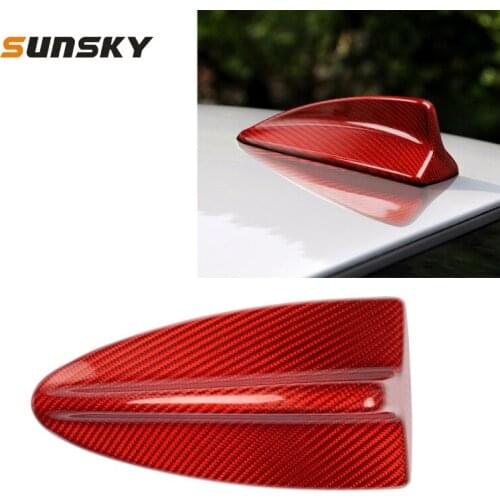 For BMW E46/ E90/ E92 3 Series Car Aerials Carbon Fiber Auto Antenna Decorative Cover Car Sticker Vehicle Decoration Accessories