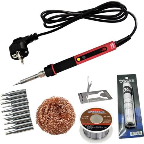 CXG E60W Electric Soldering Iron LCD Adjustable NC Thermostat Digital For 60W/220V Efficient Welding Repair Soldering Tools