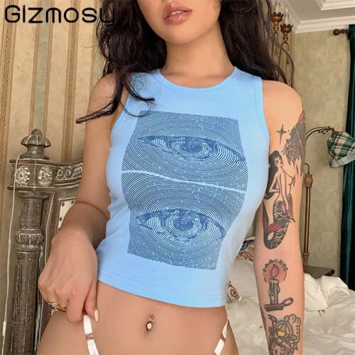 Женские хлопковые майки Gizmosy China At AliExpress