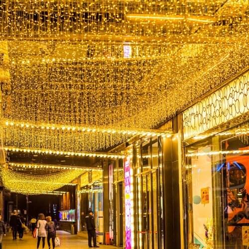 Hot Sale Color LED Light Strip Waterproof Outdoor Flexible Icicle Flash Decorative Curtain Lamp Waterfall for Shopping Mall,Bar
