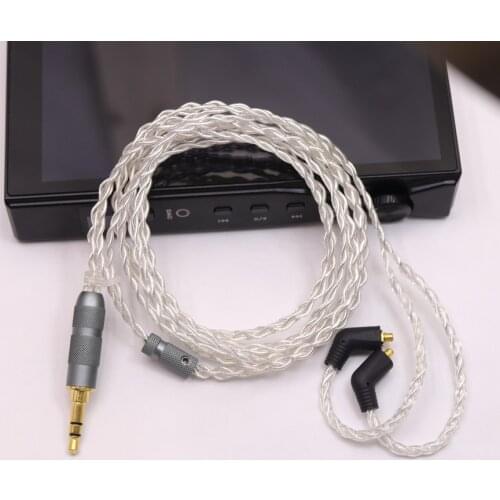 Litz silver-plated 4N high-purity copper earphone upgrade cable 3.5/2.5/4.4 0.78/mmcx pin 4 share 88core