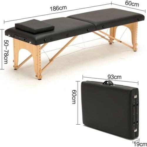 Massage bed folding portable home beauty bed massage acupuncture moxibustion physical therapy bed tattoo bed portable