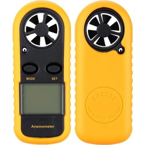 Mini LCD Digital Anemometer Wind Speed Air Velocity Temperature Measuring with Backlight