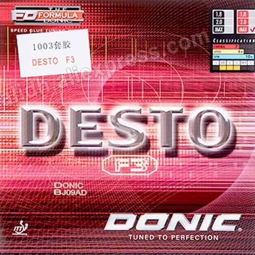 Genuine DONIC table tennis Desto F3 MAX rubber Made in Germany Cake sponge ping pong pimples in rubbers