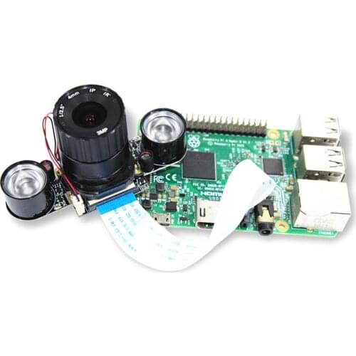 OV5647 65° viewing angle for Raspberry PI 3/4 manual switch IR CUT night vision light camera telephoto lens