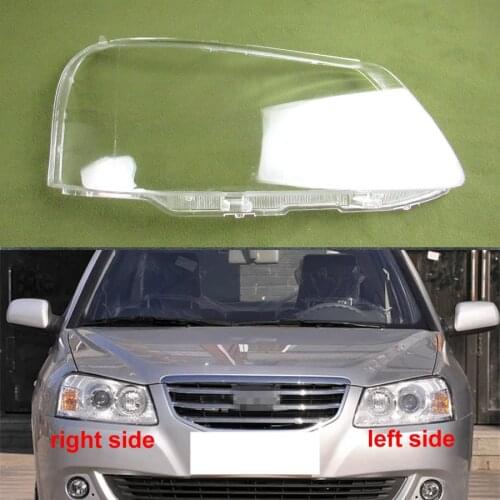 Front Headlamps Transparent Lampshades Lamp Shell Masks Glass For Chery Cowin A15 2012
