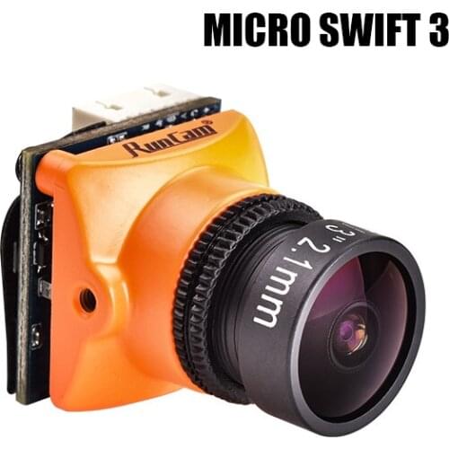 RunCam Micro Swift 3 600tvl 1/3" SONY Super HAD II CCD 2.1mm Built-in Remote Control M8 / M12 Lens FPV camera for Racing Drone