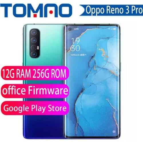 New Original Oppo Reno 3 Pro 5G SmartPhone 6.5" Snapdragon 765G Octa Core 12G RAM 256G ROM 5 Cameras VOOC Screen Fingerprint