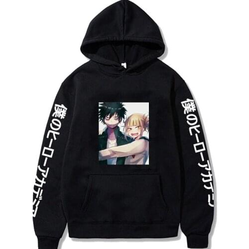 Anime My Hero Academia Hoodies Sweatshirt Women Men Fashion Pullover Oversized Hooded Streetswear Casual Hip Hop Hoodies Clothes