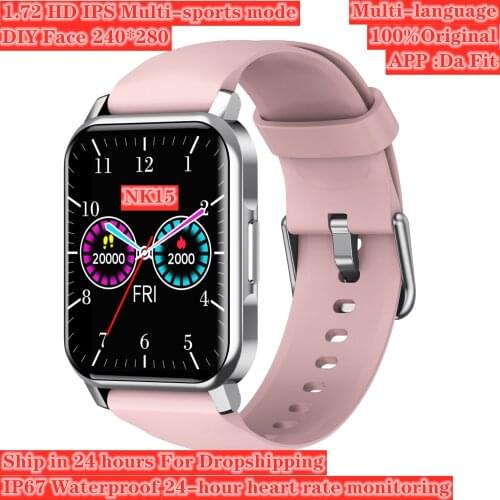 NK15 Bluetooth Smart Watch Heart Rate Monitor Fitness Tracker Smartwatch Women Men Waterproof Sports Wristbrand for IOS Android