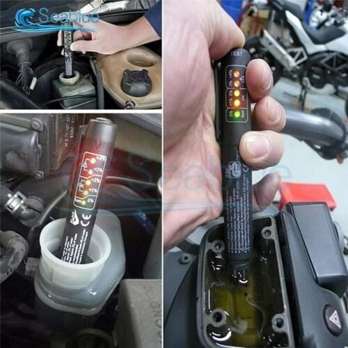 Universal Car Accessories Brake Fluid Tester Diagnostic Tools Accurate Oil Quality 5 LEDs Auto Vehicle Brake Fluid Testing Tool