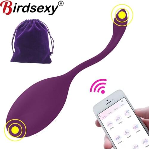 Vagina Eggs Bluetooth Vibrator Wireless Remote APP Vibrator Sex Toys for Women G spot Clitoris Stimulator Kegel Ball Vibrador