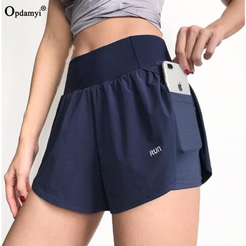 Women Yoga Short Skirt 2 in 1 Tennis Sports Golf Skirt Gym Fitness Shorts Girl Athletic Quick Dry Running Pantskirt with Pocket