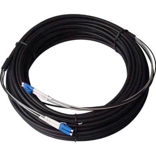 ZHWCOMM 5PCS 10M LC UPC Fiber Optic Patch Cord 2 core Drop Patch Cable optical fiber cable Duplex Field Fiber cable