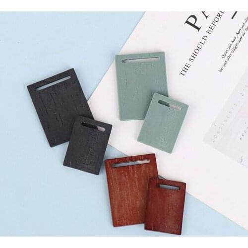 1:12 Dollhouse Miniature Square Tray Tea Tray Chopping Board Model Mini kitchen Knife Cake for Doll House Decor Kitchen Toys