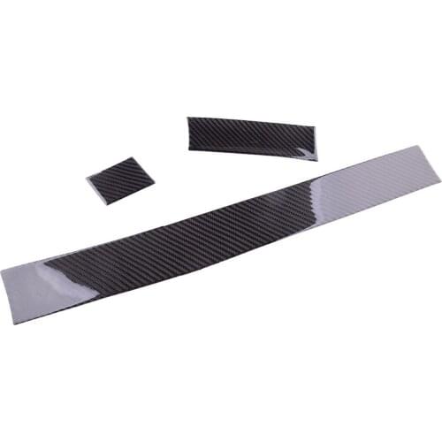 1 Set LHD Car Black Dashboard Panel Cover Trim Strips Fit For BMW 5 Series E60 2005 2006 2007 2008 2009 2010