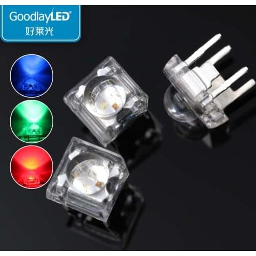 1000PCS 5mm full color RGB round head piranha highlight led four foot lamp bead special Light Emitting Diode LED lamp bead