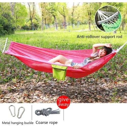 240x150cm ice silk to prevent rollover hammock outdoor swing sleep net camping hammock childrens shaker kids furniture