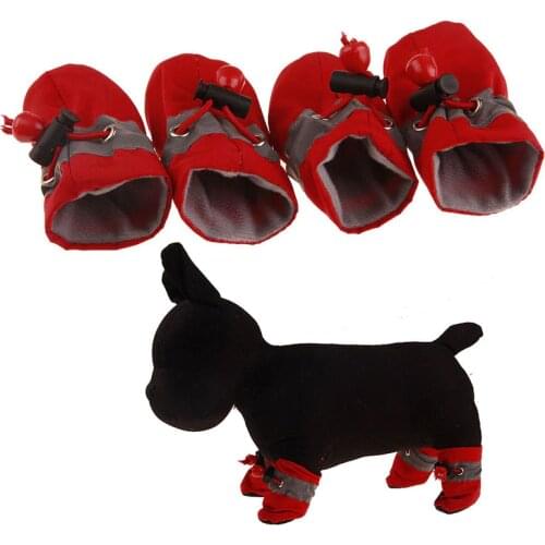 Pet Dog Boots Indoor Paw Protector Pet Boots Soft Sole Anti-Slip Dog Shoes For Small Medium and Large Dogs 4 Pcs Super Comfy