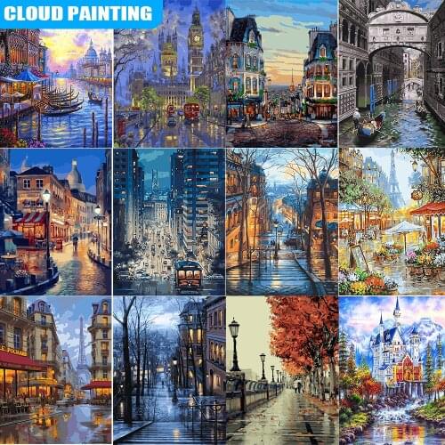 5D DIY Landscape Oil Painting Diamond Square/Round Embroidery Mosaic Diamond Painting Art High Quality Handmade Gift New 2021