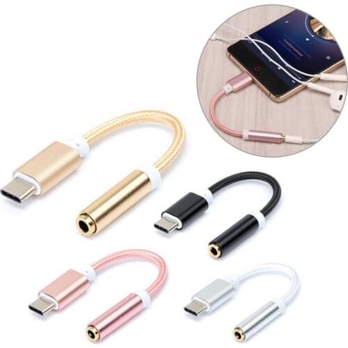USB Type-C to 3.5mm Headphone Jack AUX Audio Cable Adapter for Samsung LG Nexus Oneplus Nokia Xiaomi Huawei Type C Smart Phones
