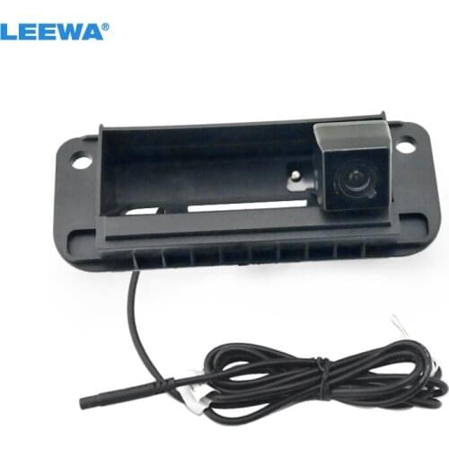 LEEWA Car CCD Rearview Camera Trunk Handle Camera for For Mercedes-Benz C200 2013/14 Original Size Parking Camera #2258