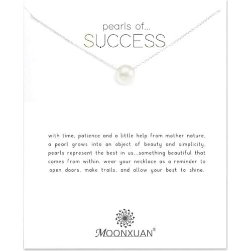 Pearl Of Success Gold Sliver Chain Necklace Women Jewelry Choker Collares De Moda 2019 Collier Collar Kolye Ketting Chains Femme