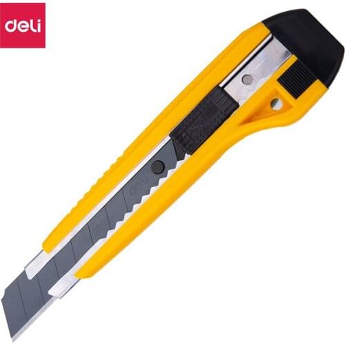 Deli high quality 2041s black blade art knife large wallpaper blade stainless steel wallpaper knife school office stationery
