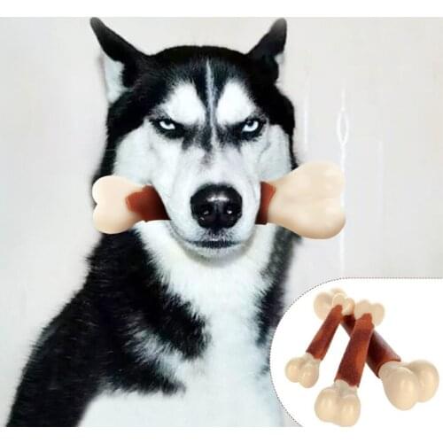 Dog toy bones, puppy molars, bite-resistant, medium-sized dog border golden retriever puppies, not bad for two months