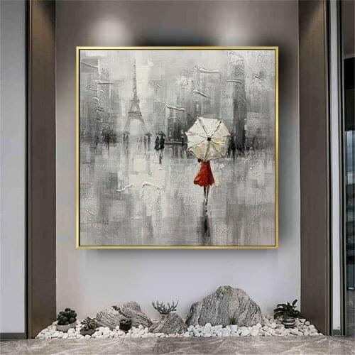 Hand painted canvas oil paintings modern wedding decor oil Painting Wall art Pictures home Decoration for living room on Canvans