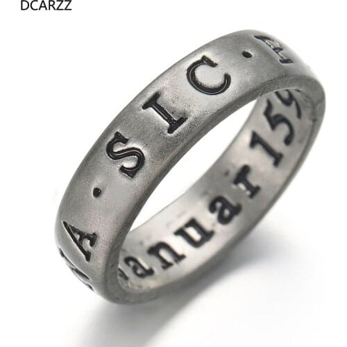 DCARZZ The Last of Us Rings Nathan Drakes Delicate Ring Uncharted Easter Game Punk Gothic Jewelry Party Initial Ring Women Gift