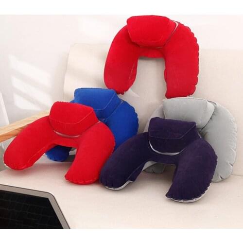 Light weight U Shape Inflatable Portable Travel Neck Support Rest Pillow Cushion Headrest наклейки на авто автотовары Automobile