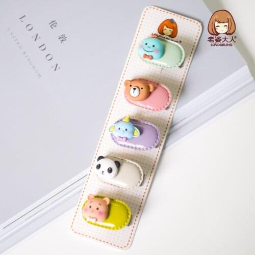 Cute Popular Cartoon Candy Color Girls' Hairpin Duckbill Clip Hot Internet Celebrity Hair Accessories Super Cute Headdress